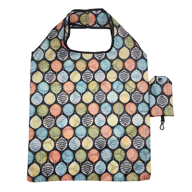 Geantă de cumpărături reutilizabilă Geantă pliabilă de mare capacitate pentru femei Geantă de mână rezistentă, lavabilă, de călătorie, cu imprimare, ecologică