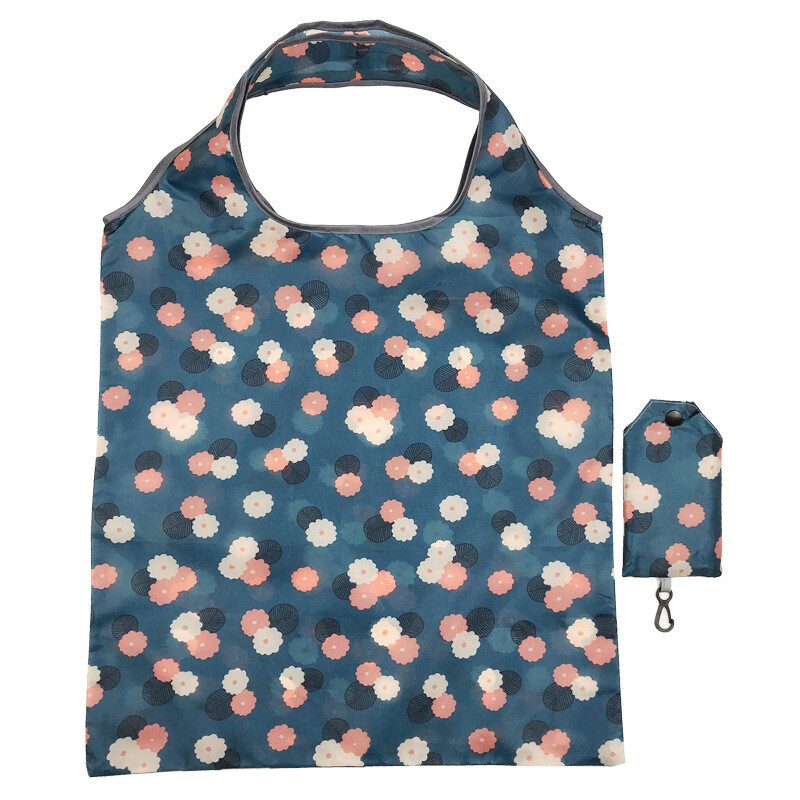 Geantă de cumpărături reutilizabilă Geantă pliabilă de mare capacitate pentru femei Geantă de mână rezistentă, lavabilă, de călătorie, cu imprimare, ecologică