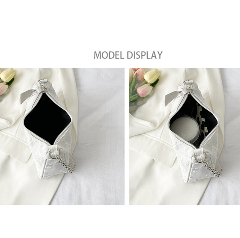 Genți de umăr cu model din pânză de pâslă de modă pentru femei, geantă de subrat cu mâner mic, poșetă de lux, de culoare solidă, geantă de mână pentru femei.