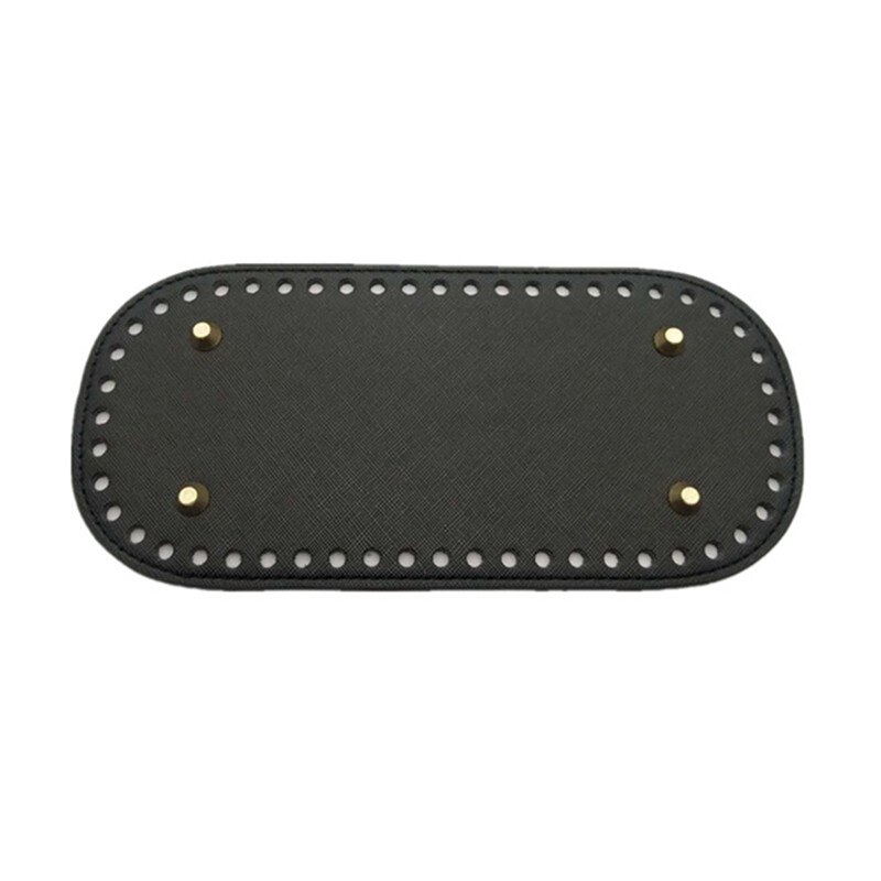 Ovalno/okruglo dugo dno za pletenu torbu Dodaci za torbu od pu kože Ručno izrađeno dno Jednobojna Diy heklana torba Dodaci