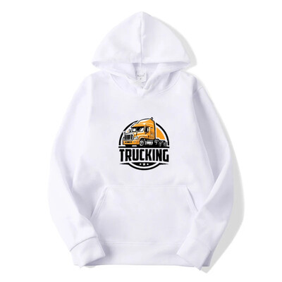 Kravu pārvadājumi Apdrukas Pulovers Tops Vīriešu brīvi ielas kapuciņi Pavasara rudens džemperi ar garām piedurknēm āra sporta apģērbi