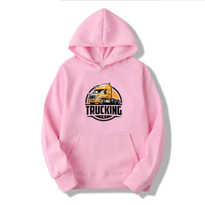 Kravu pārvadājumi Apdrukas Pulovers Tops Vīriešu brīvi ielas kapuciņi Pavasara rudens džemperi ar garām piedurknēm āra sporta apģērbi