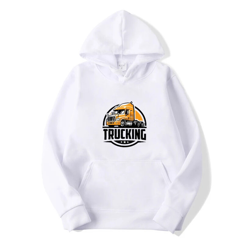 Kravu pārvadājumi Apdrukas Pulovers Tops Vīriešu brīvi ielas kapuciņi Pavasara rudens džemperi ar garām piedurknēm āra sporta apģērbi