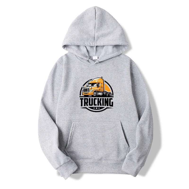 Kravu pārvadājumi Apdrukas Pulovers Tops Vīriešu brīvi ielas kapuciņi Pavasara rudens džemperi ar garām piedurknēm āra sporta apģērbi