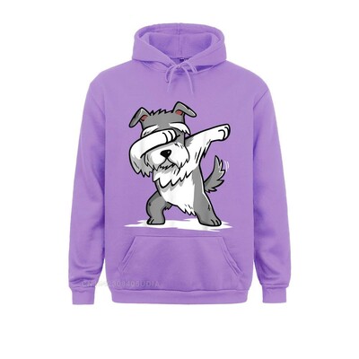 Vasaras šnaucers Cute Dabbing Hoodie Funny Dab Dance GifHoodie Džemperi vīriešiem Dizaineru sporta krekli ar garām piedurknēm Kapuces