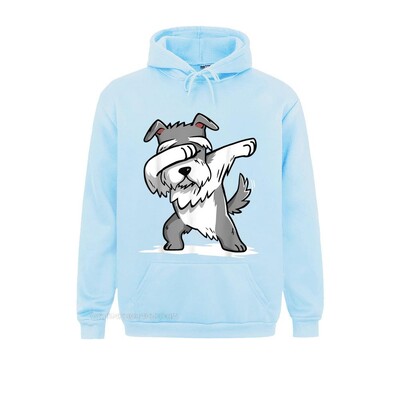 Vasaras šnaucers Cute Dabbing Hoodie Funny Dab Dance GifHoodie Džemperi vīriešiem Dizaineru sporta krekli ar garām piedurknēm Kapuces