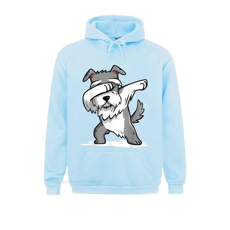 Vasaras šnaucers Cute Dabbing Hoodie Funny Dab Dance GifHoodie Džemperi vīriešiem Dizaineru sporta krekli ar garām piedurknēm Kapuces