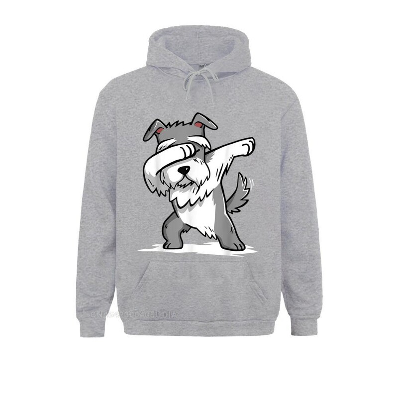 Vasaras šnaucers Cute Dabbing Hoodie Funny Dab Dance GifHoodie Džemperi vīriešiem Dizaineru sporta krekli ar garām piedurknēm Kapuces