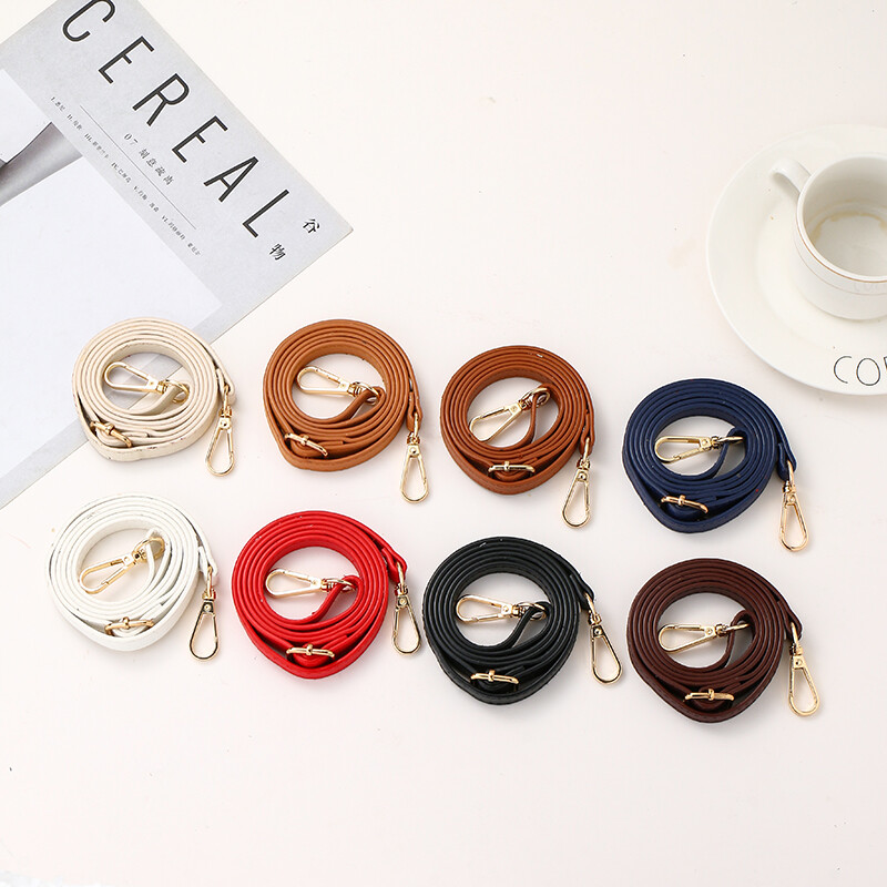 Curea de geantă reglabilă din piele PU subțire de 1,2 cm, curea de umăr pentru femei, curea lungă de schimb, la modă, ocazională, solidă.