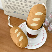 Geantă de cumpărături în formă de pâine Geantă de depozitare pliabilă în stil de desene animate Geantă portabilă de mare capacitate Dharma Stick Geantă de mână Nou