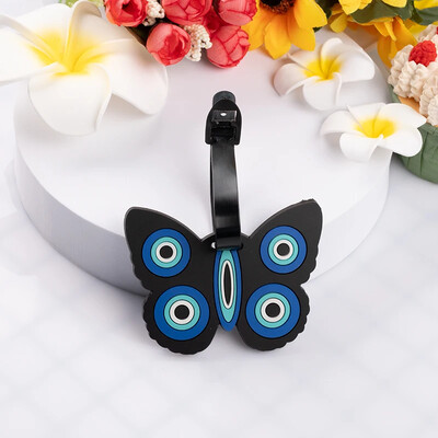 Etichetă pentru bagaje Fluture Etichetă drăguță pentru bagaje Valisă Identificați Suportul pentru adresa Bagaj Imbarcare Etichete portabile pentru geanta Accesorii de călătorie