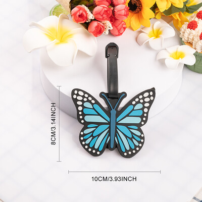 Etichetă pentru bagaje Fluture Etichetă drăguță pentru bagaje Valisă Identificați Suportul pentru adresa Bagaj Imbarcare Etichete portabile pentru geanta Accesorii de călătorie