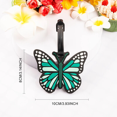 Etichetă pentru bagaje Fluture Etichetă drăguță pentru bagaje Valisă Identificați Suportul pentru adresa Bagaj Imbarcare Etichete portabile pentru geanta Accesorii de călătorie