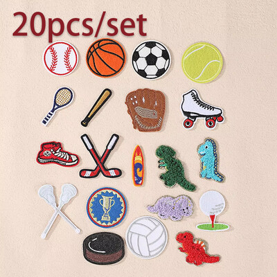 AZ Prosop Broderie Patch-uri Litere englezești Patch-uri pentru haine Lipți pe patch-uri DIY Nume Desene Animat Fructe Autocolant pentru Genți Pălării