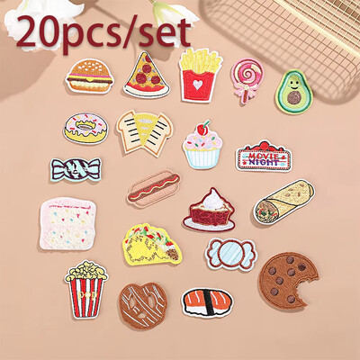 AZ Prosop Broderie Patch-uri Litere englezești Patch-uri pentru haine Lipți pe patch-uri DIY Nume Desene Animat Fructe Autocolant pentru Genți Pălării