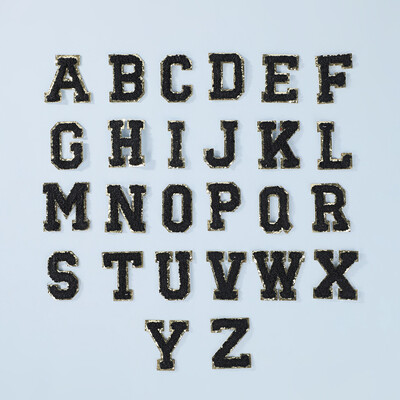 AZ Prosop Broderie Patch-uri Litere englezești Patch-uri pentru haine Lipți pe patch-uri DIY Nume Desene Animat Fructe Autocolant pentru Genți Pălării