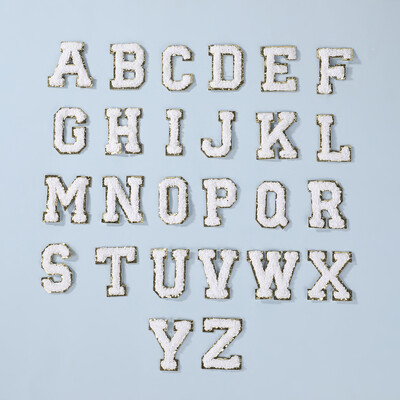 AZ Prosop Broderie Patch-uri Litere englezești Patch-uri pentru haine Lipți pe patch-uri DIY Nume Desene Animat Fructe Autocolant pentru Genți Pălării