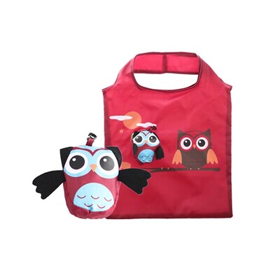 Slatka životinjica Sklopiva torba za kupovinu u obliku sove Ekološki poklon za žene Sklopiva torba za višekratnu upotrebu Prijenosna putna torba za rame Trgovina namirnicama