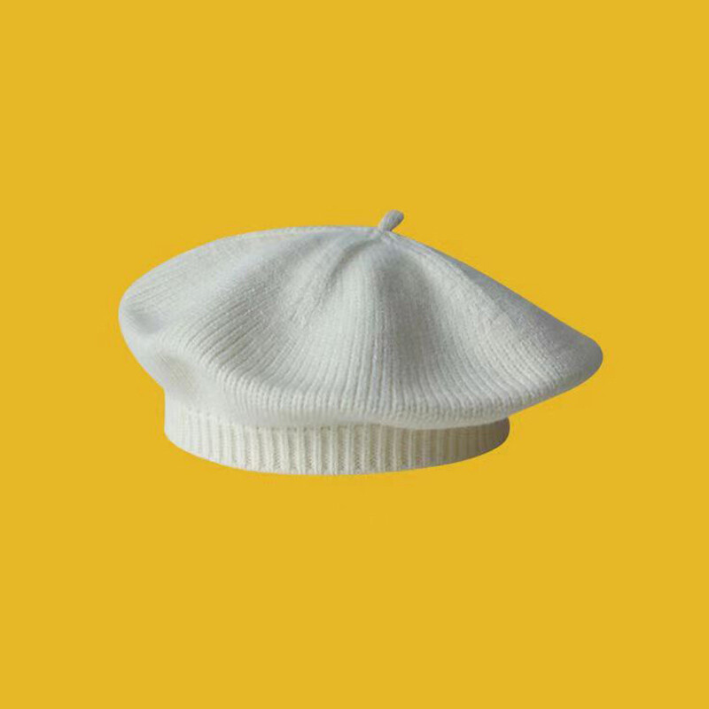 Modni slatki dječji pleteni šešir s beretkom Jednobojni dječji topli šeširi Jesensko-zimske kape za djecu Dodaci za šešir na otvorenom Poklon