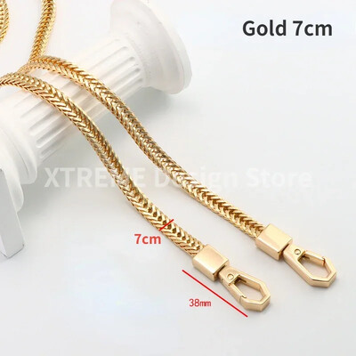 Lanț de oase de șarpe de 40/100/120 cm, auriu/argintiu/negru, curea de schimb pentru geantă, curea de umăr din metal, accesoriu pentru geantă.