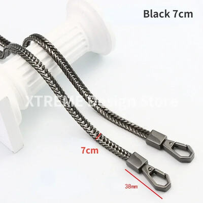 Lanț de oase de șarpe de 40/100/120 cm, auriu/argintiu/negru, curea de schimb pentru geantă, curea de umăr din metal, accesoriu pentru geantă.