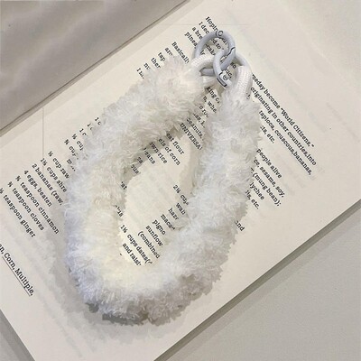 Geantă Curea pentru încheietură pentru telefon mobil Snur de pluș Curea pentru încheietură Curea pentru păpușă Snur moale Pandantiv moale Snur de pluș de culoare solidă Accesorii pentru geantă