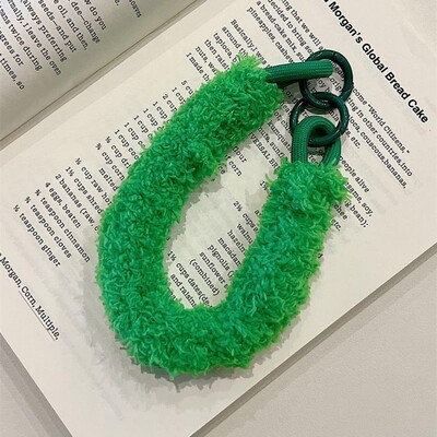 Geantă Curea pentru încheietură pentru telefon mobil Snur de pluș Curea pentru încheietură Curea pentru păpușă Snur moale Pandantiv moale Snur de pluș de culoare solidă Accesorii pentru geantă