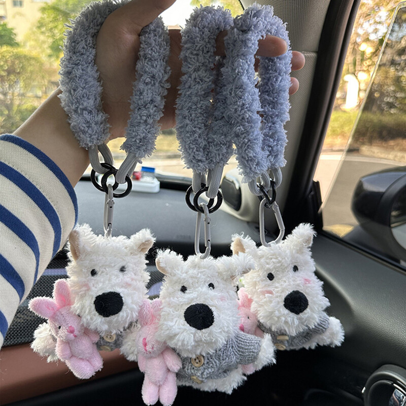 Geantă Curea pentru încheietură pentru telefon mobil Snur de pluș Curea pentru încheietură Curea pentru păpușă Snur moale Pandantiv moale Snur de pluș de culoare solidă Accesorii pentru geantă