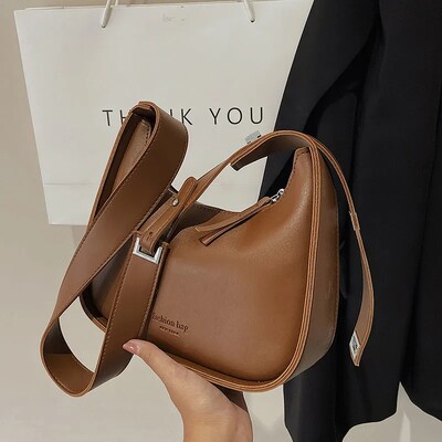 Găluște din piele PU Genți crossbody pentru femei Genți de umăr la modă la subrat Genți de mână mici și geantă pentru femei de călătorie.