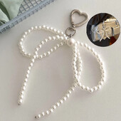 Breloc coreean cu perle cu mărgele dulci, genți de inimă, breloc cu pandantiv, suport pentru breloc Y2K, pentru geanta pentru fete, accesorii cu pandantiv