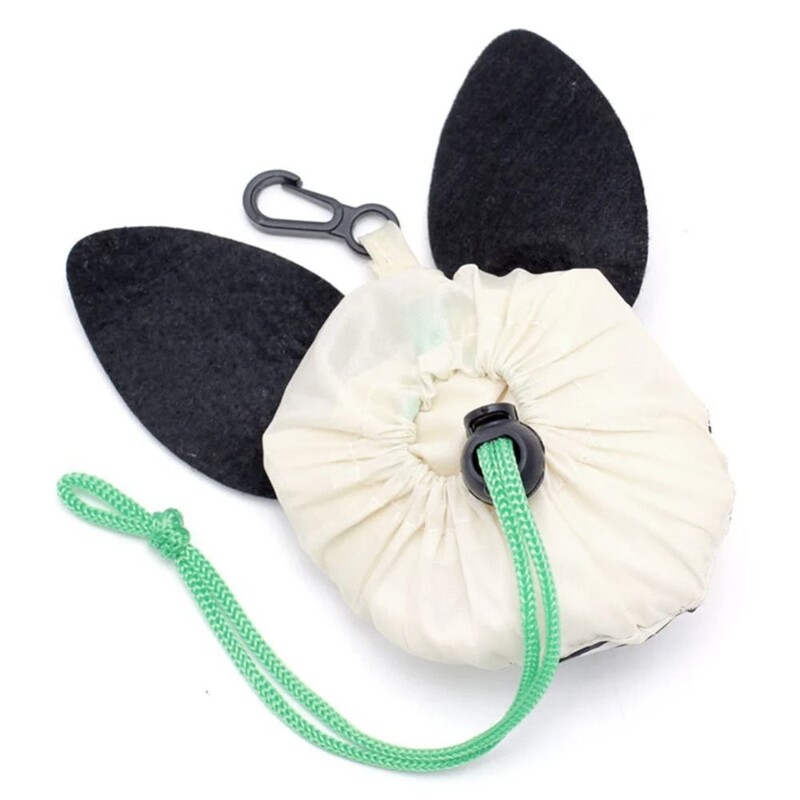 Genți de cumpărături cu imprimeu animal Genți de umăr portabile reutilizabile drăguțe Genți de tote pliabile cu desene animate