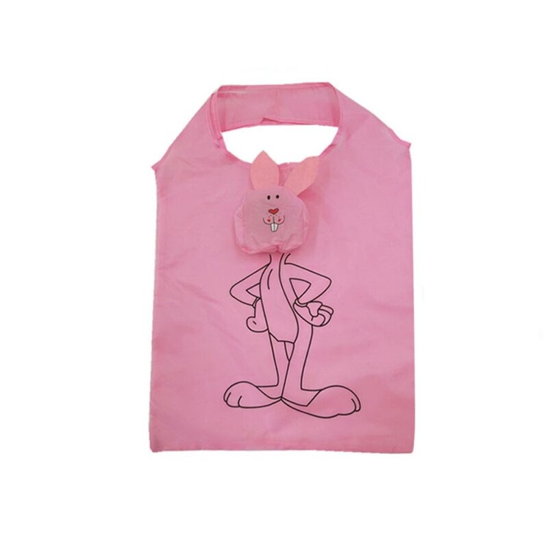 Genți de cumpărături cu imprimeu animal Genți de umăr portabile reutilizabile drăguțe Genți de tote pliabile cu desene animate