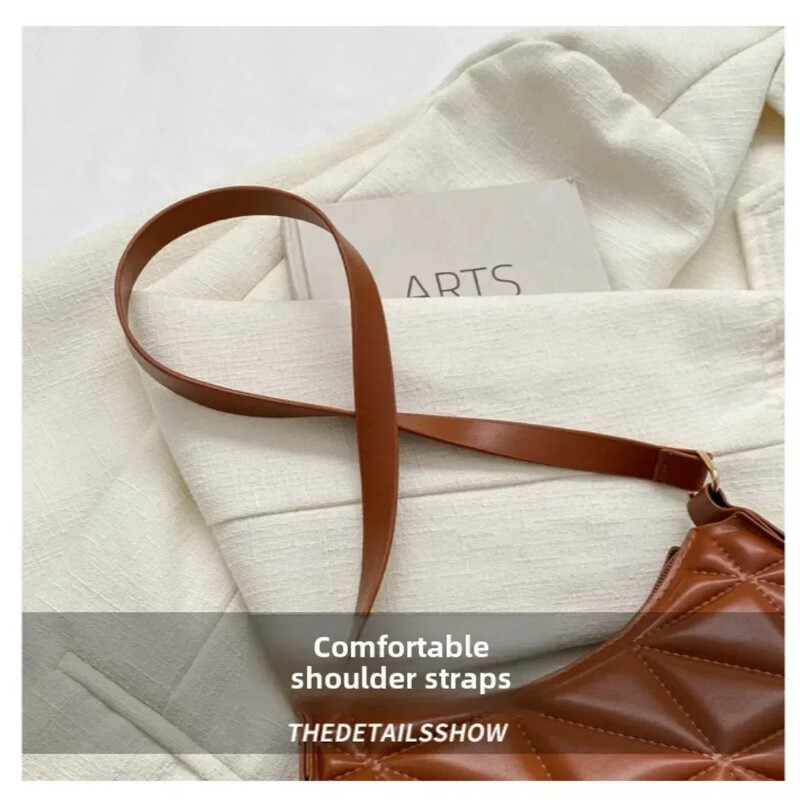 Moda de epocă Versatile Genți noi pentru femei Textur rombic de ultimă generație Simplu Temperament generos Umăr încrucișat