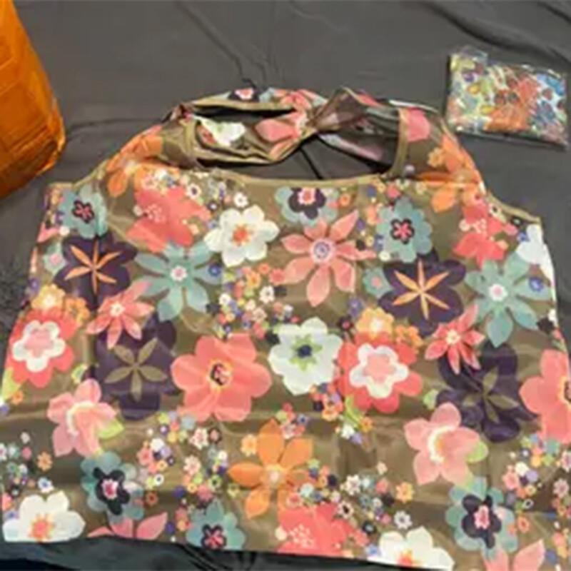 Sklopiva ekološki prihvatljiva torba za kupnju s modnim ispisom Torba sa sklopivom torbicom, ručne torbice, praktična torba velikog kapaciteta za putnu trgovinu