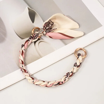 Soma ķēde metāla sakausējuma zīda šalles soma ķēde noņemama loka šalle metāla ķēdes somas Jostu siksnas somas