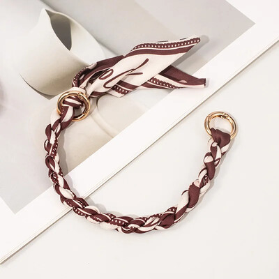 Soma ķēde metāla sakausējuma zīda šalles soma ķēde noņemama loka šalle metāla ķēdes somas Jostu siksnas somas