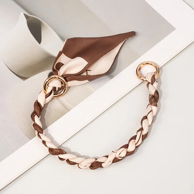 Soma ķēde metāla sakausējuma zīda šalles soma ķēde noņemama loka šalle metāla ķēdes somas Jostu siksnas somas