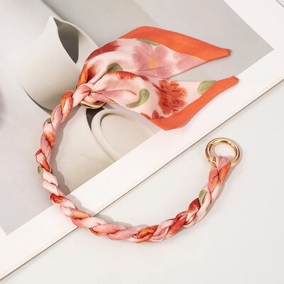 Soma ķēde metāla sakausējuma zīda šalles soma ķēde noņemama loka šalle metāla ķēdes somas Jostu siksnas somas