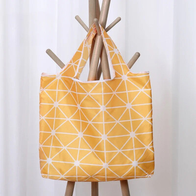 Geantă drăguță Capybara de mare capacitate pentru cumpărături cu păpușă Geantă portabilă ușoară Organizator creativ pliabil din pânză pentru călătorii