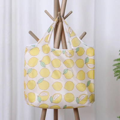 Geantă drăguță Capybara de mare capacitate pentru cumpărături cu păpușă Geantă portabilă ușoară Organizator creativ pliabil din pânză pentru călătorii