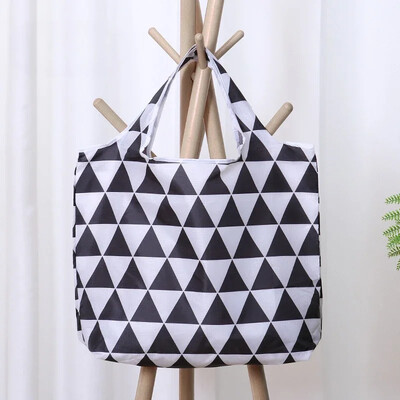 Geantă drăguță Capybara de mare capacitate pentru cumpărături cu păpușă Geantă portabilă ușoară Organizator creativ pliabil din pânză pentru călătorii