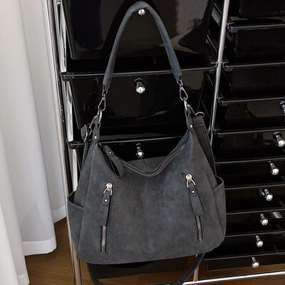 Geantă crossbody pentru femei, de designer de lux, cu cruce oblică, cu o singură geantă de umăr, genți de mână de mare capacitate, retro, mată, din piele PU.