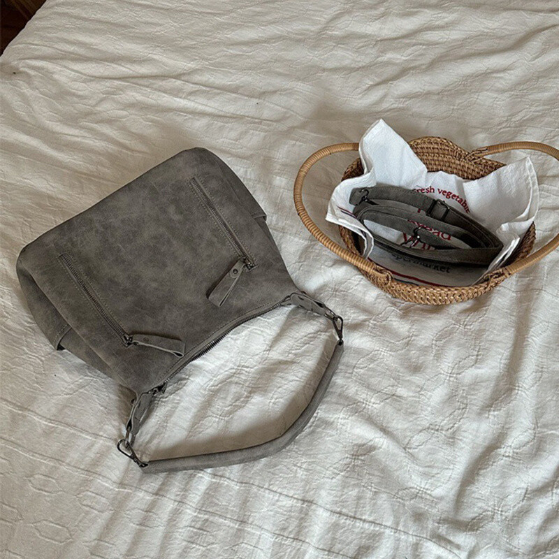 Geantă crossbody pentru femei, de designer de lux, cu cruce oblică, cu o singură geantă de umăr, genți de mână de mare capacitate, retro, mată, din piele PU.