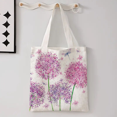 Ženska torba za kupovinu Kawaii torba s otisnutim šarenim cvijećem Harajuku platnena torba za kupovinu torba za djevojčice Ženska torba na rame