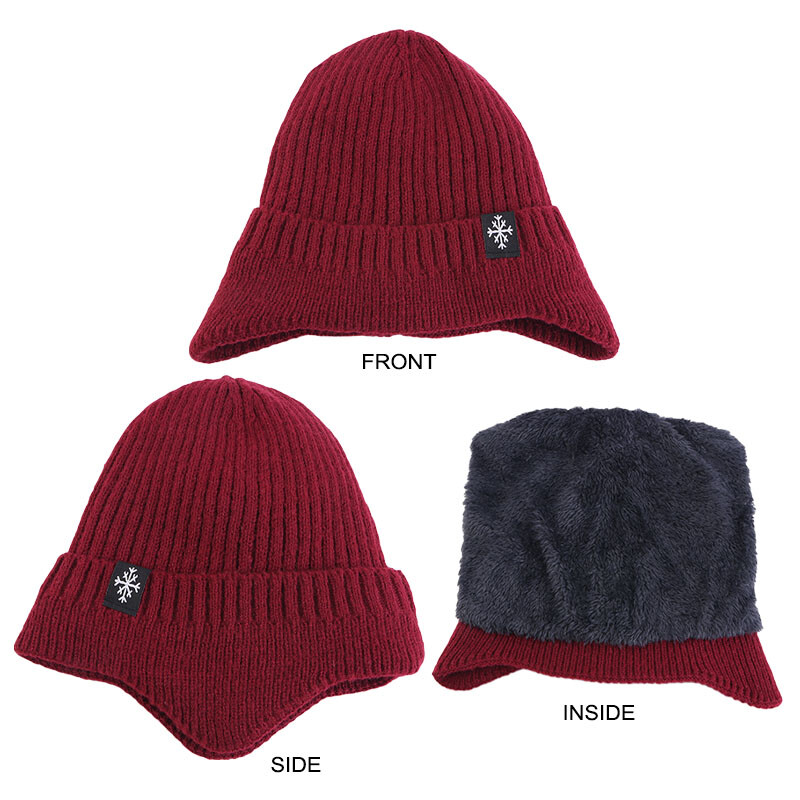 Vanjska zimska pletena kapa Muškarci Žene Plišana topla kapa za uši Štitnici za uši Elegantne mekane ležerne skijaške kape Biciklističke kape za zaštitu ušiju