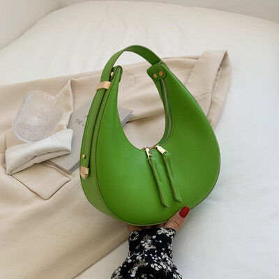 Genți de umăr Hobos din piele PU pentru femei, de lux, de designer