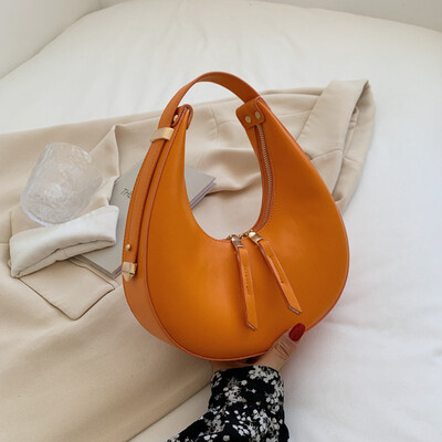 Genți de umăr Hobos din piele PU pentru femei, de lux, de designer