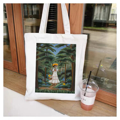 Geantă de cumpărături amuzantă cu desene animate cu veveriță, geantă de umăr de vară, geantă de cumpărături portabilă pentru mediu, cadou