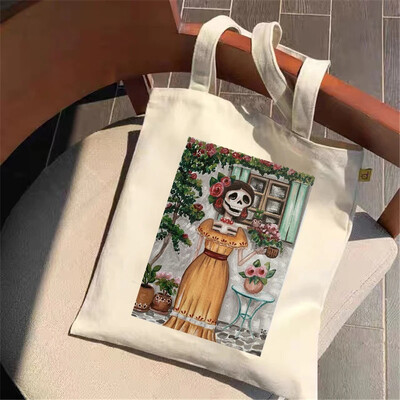 Geantă de cumpărături amuzantă cu desene animate cu veveriță, geantă de umăr de vară, geantă de cumpărături portabilă pentru mediu, cadou