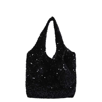 Tote Bag sievietēm Sequin plecu soma Moderns Hobo Bag padušu soma darba ceļojumu iepirkšanās